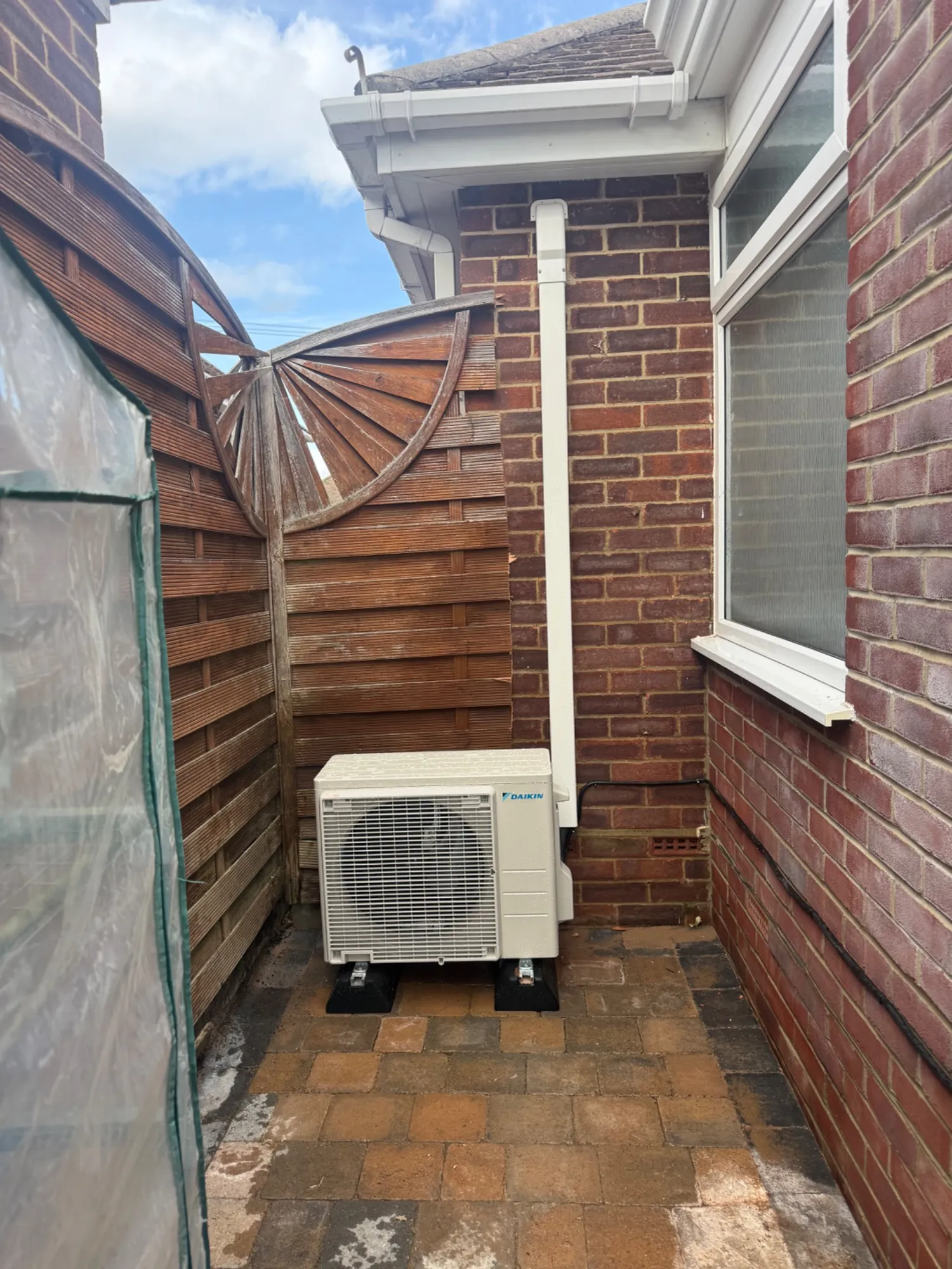 Second outdoor air conditioning unit in Hythe, Southampton