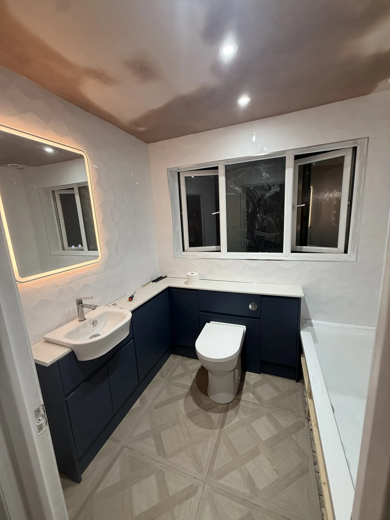 Completed bathroom project by Becketts Plumbing & Heating