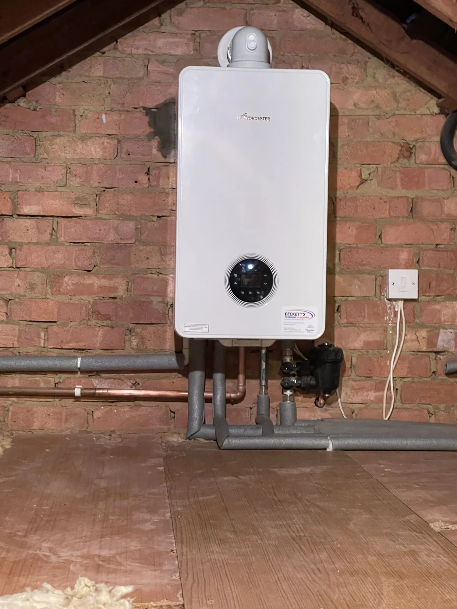 Worcester Bosch boiler fitted by Becketts Plumbing & Heating